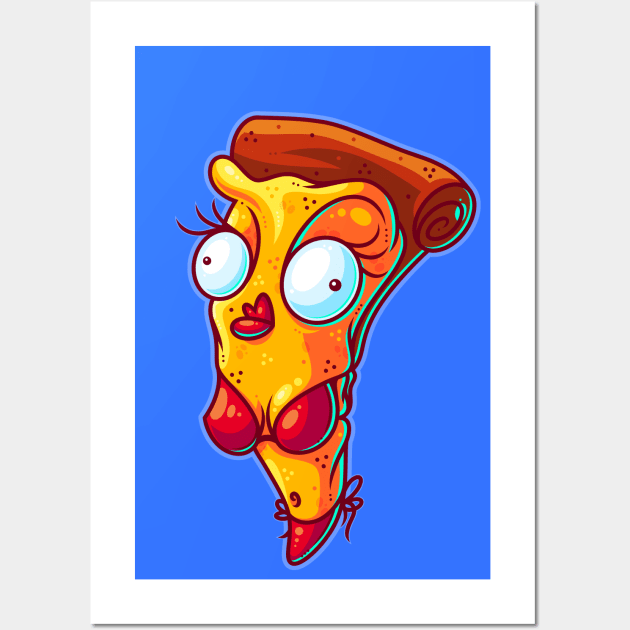 Hot Pizza Wall Art by ArtisticDyslexia